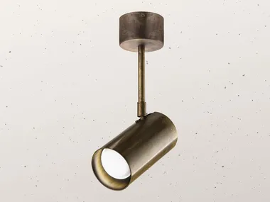 GIRASOLI 214.08 - Adjustable round brass spotlight _ Il Fanale